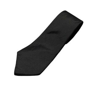 Vintage Gianno Silk Necktie Black 100% Silk Classic Business Formal Tie